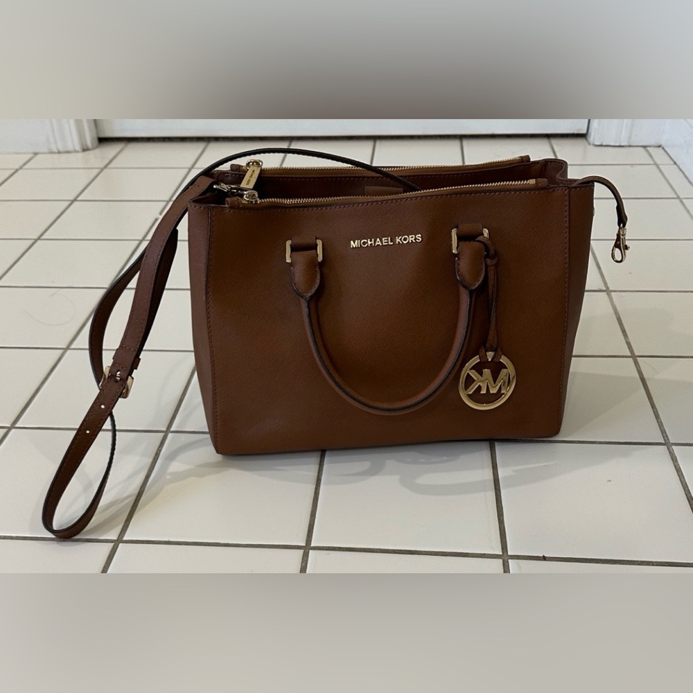 Michael Kors Tan Leather Satchel